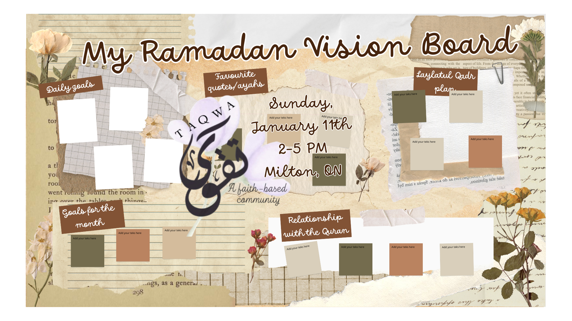 Vision and Sip - Ramadan Vision Board: ุงููููููู
ูู ุจููููุบูููุง ุฑูู
ูุถูุงู